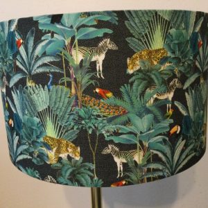 Out of Africa – Drum Shade 25cm diameter x 15cm high. Free delivery