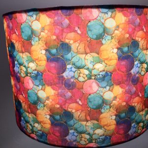 Kaleidoscope Bubbles – Drum Shade 30cm diameter x 20cm high. Free delivery